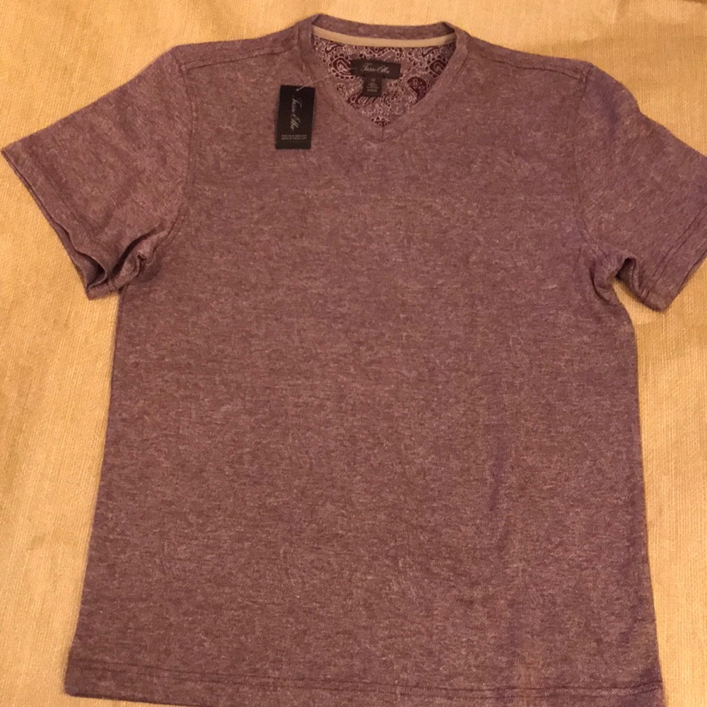 Tasso Elba T-Shirt with Patterned Insi…